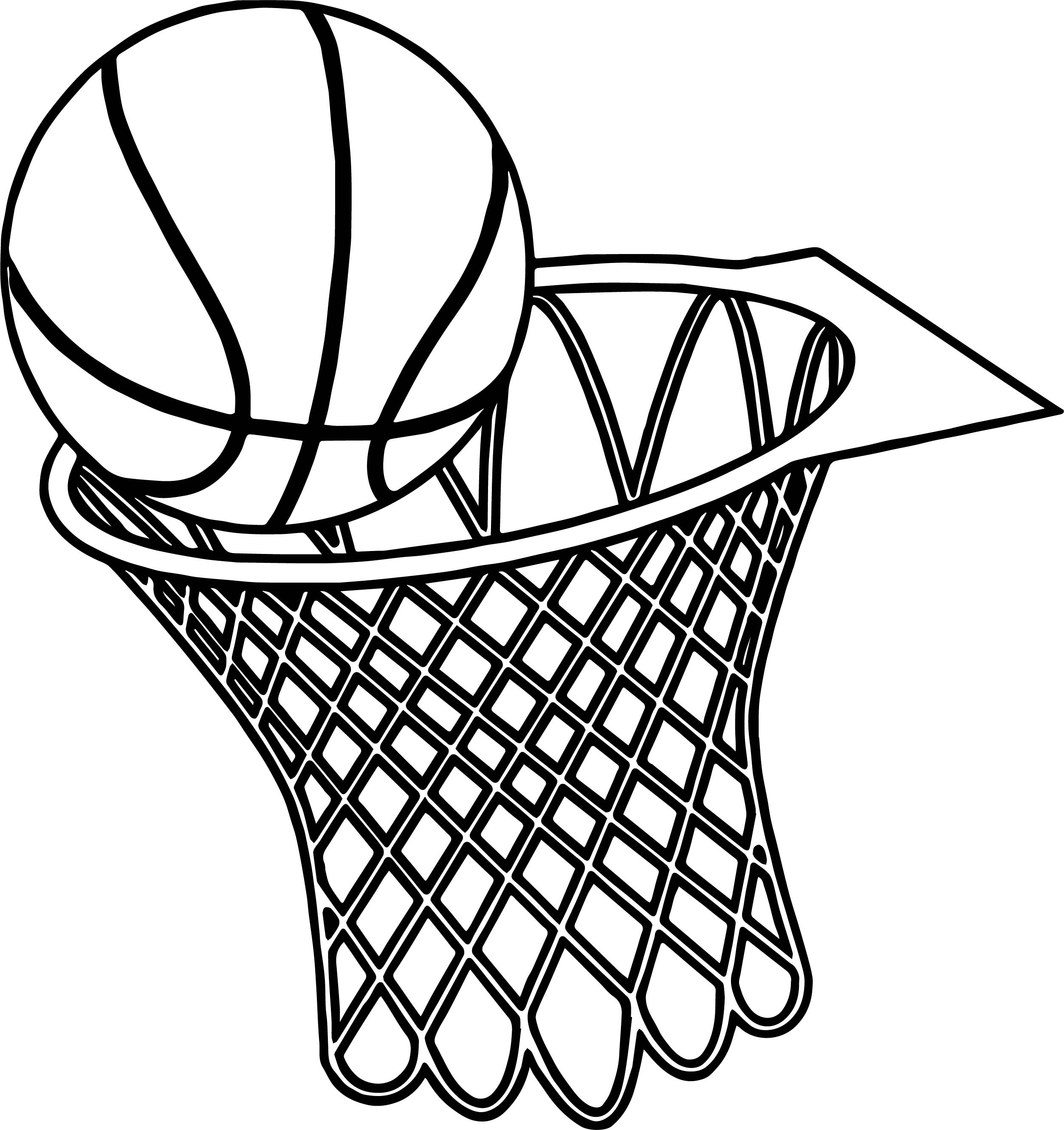 NBA Basketball Coloring Sheets Free Printable 1