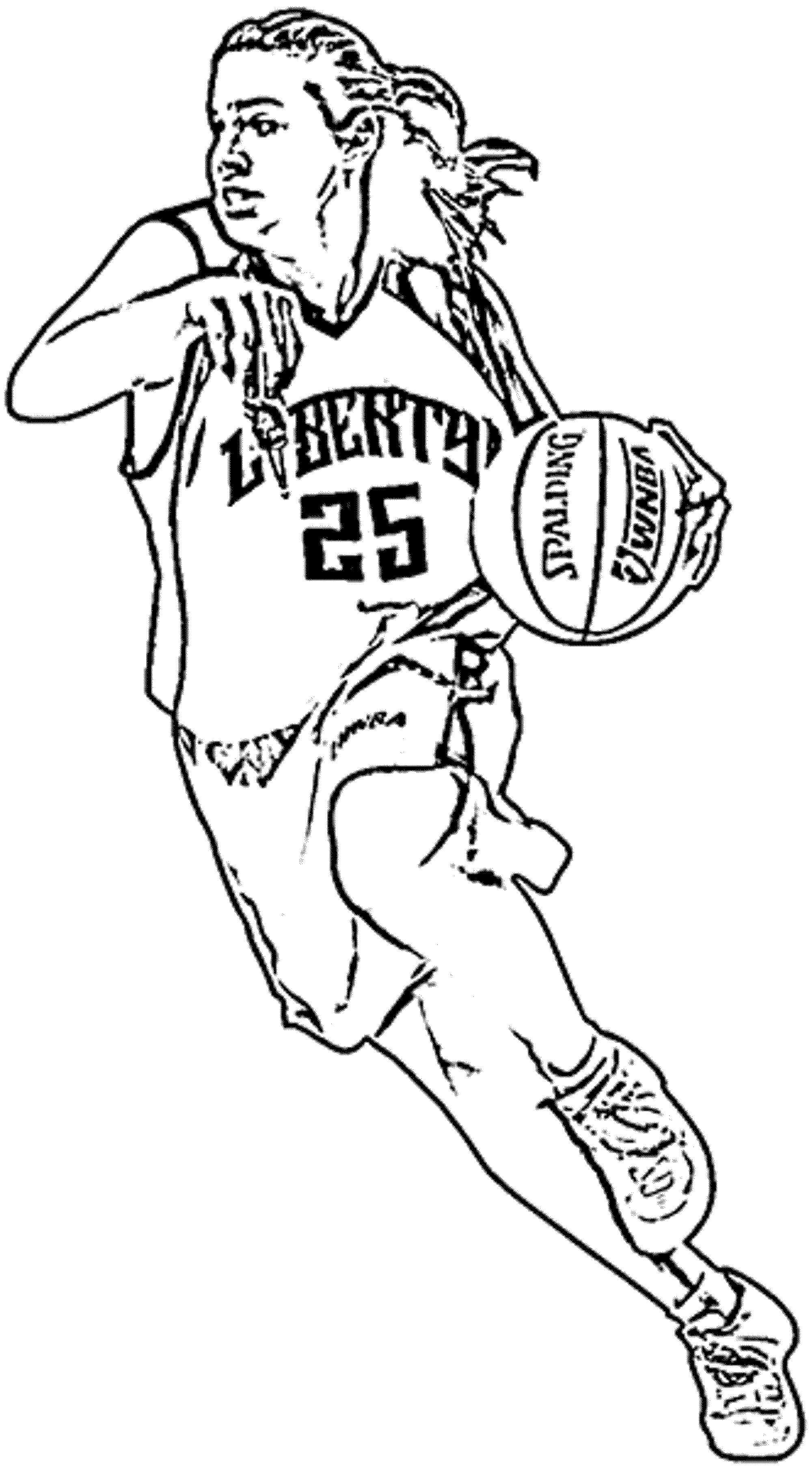 NBA Basketball Coloring Sheets Free Printable 160