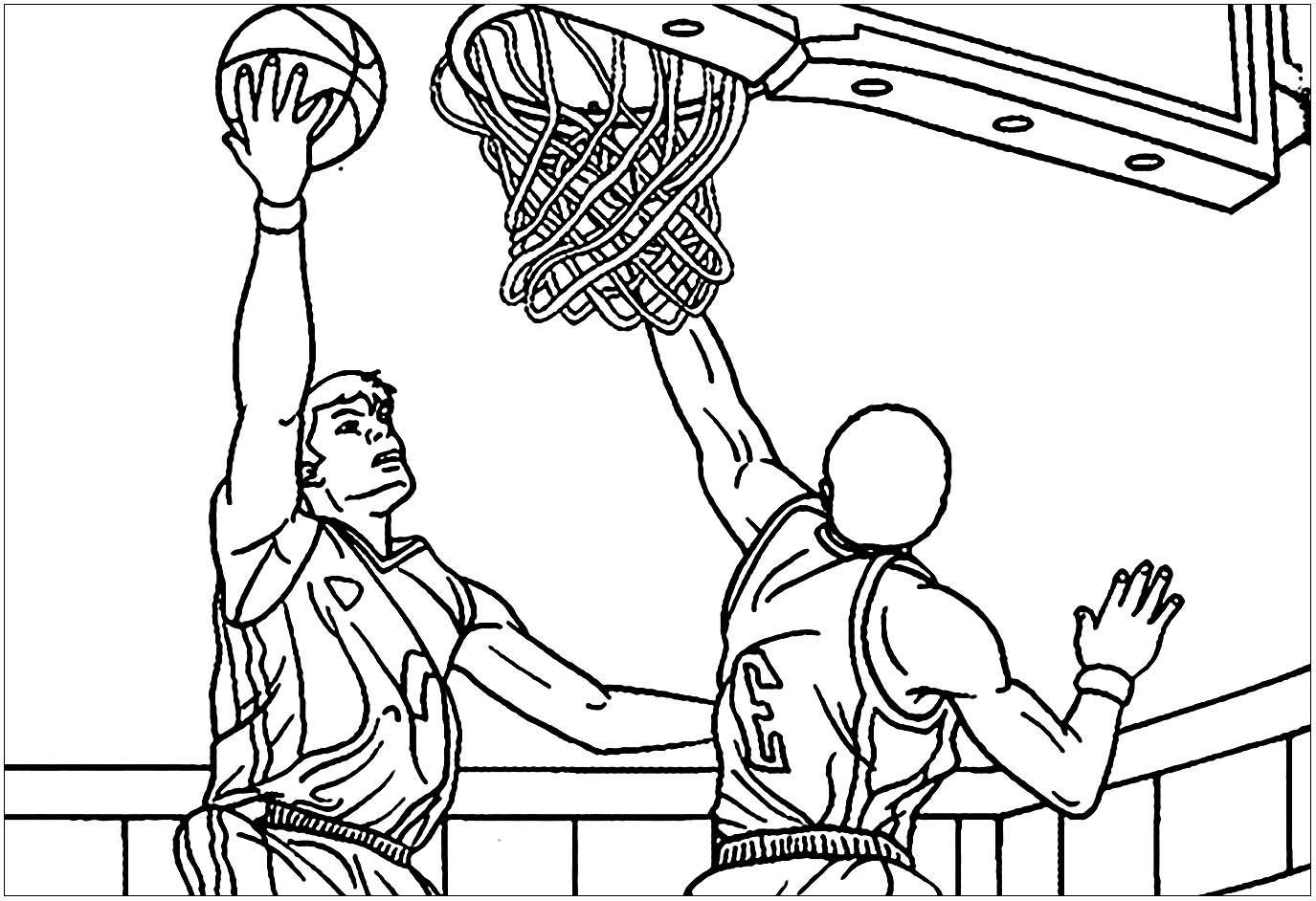 NBA Basketball Coloring Sheets Free Printable 20