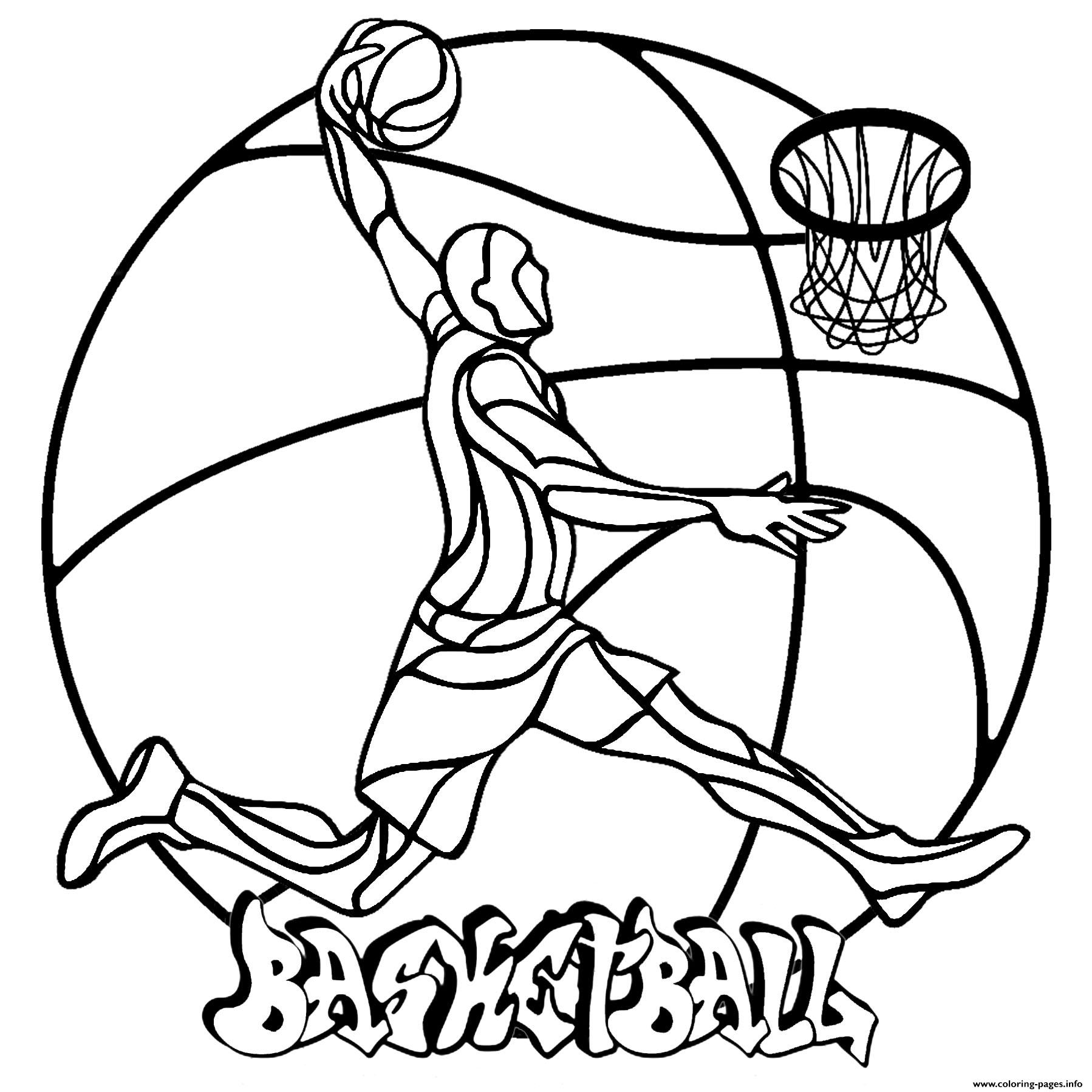 NBA Basketball Coloring Sheets Free Printable 31