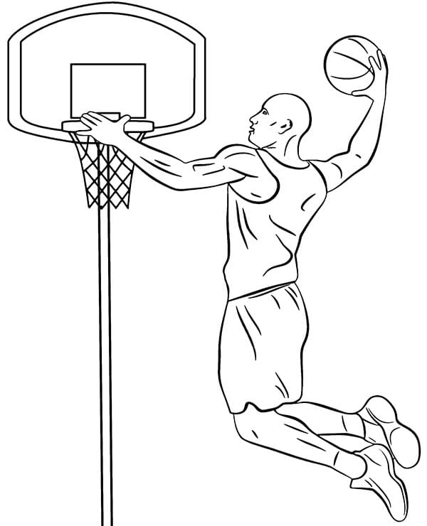 NBA Basketball Coloring Sheets Free Printable 42