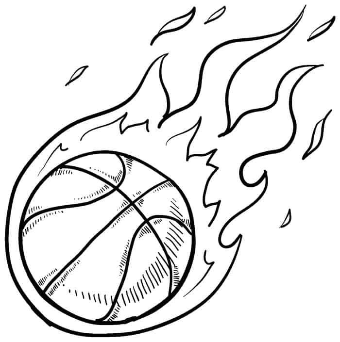 NBA Basketball Coloring Sheets Free Printable 5