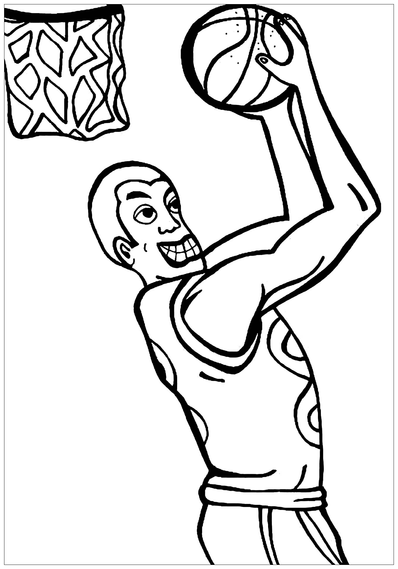 NBA Basketball Coloring Sheets Free Printable 64