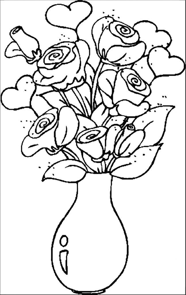 Rose Coloring Pages for Grown Ups Printables 28