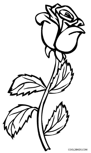 Rose Coloring Pages for Grown Ups Printables 32