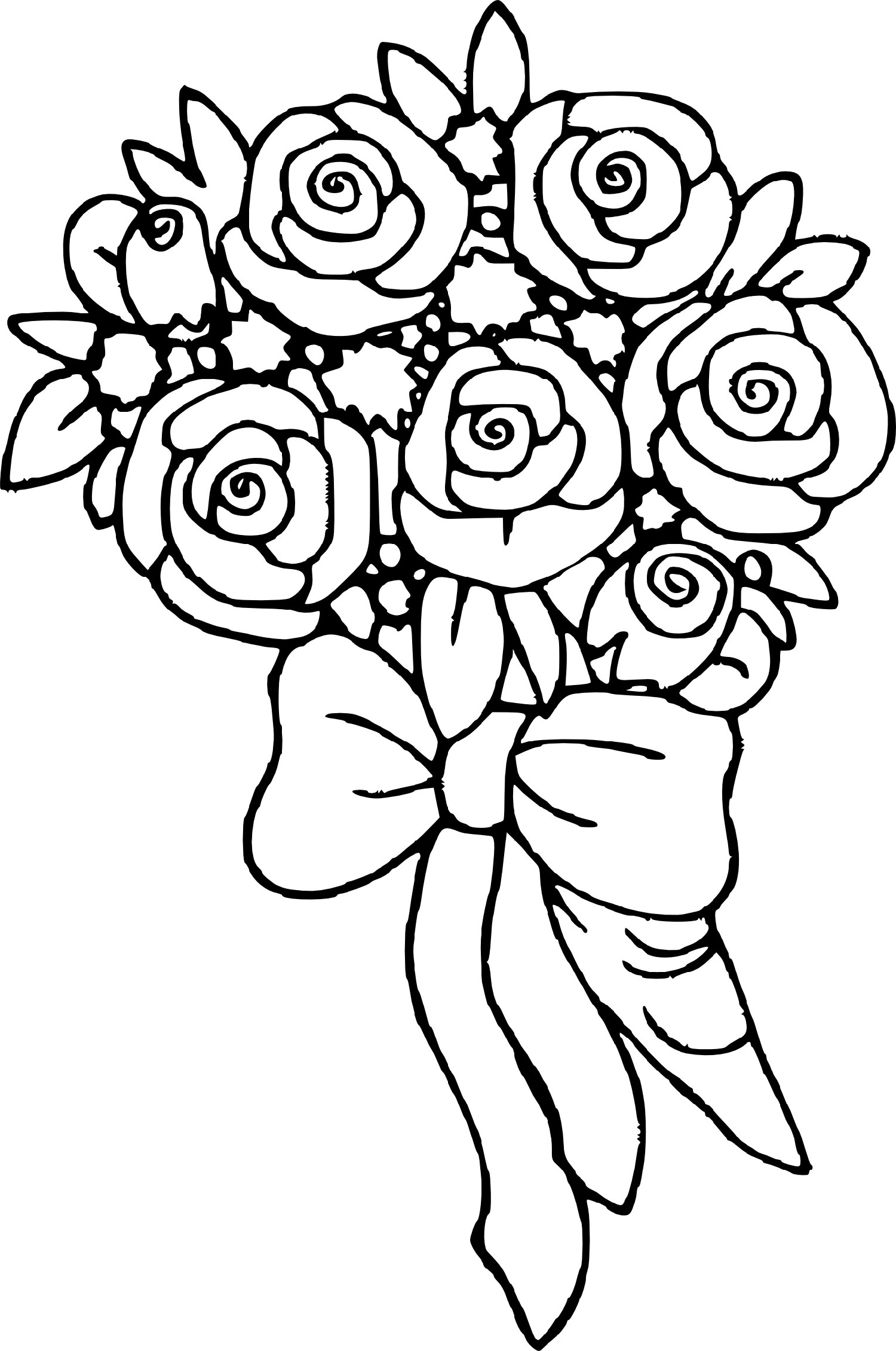 Rose Coloring Pages for Grown Ups Printables 35