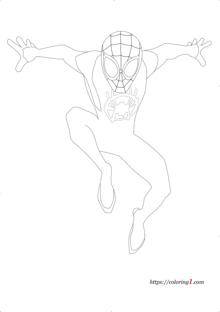 Spider man across the spider verse coloring pages 124