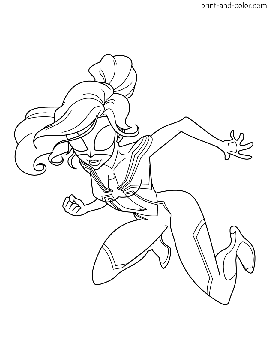 Spider man across the spider verse coloring pages 130