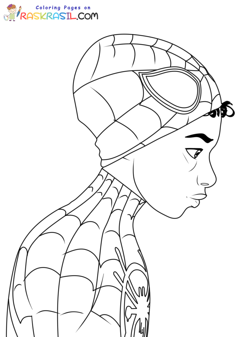 Spider man across the spider verse coloring pages 136