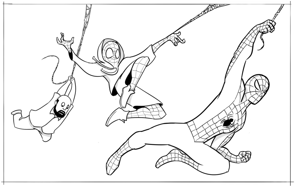 Spider man across the spider verse coloring pages 147