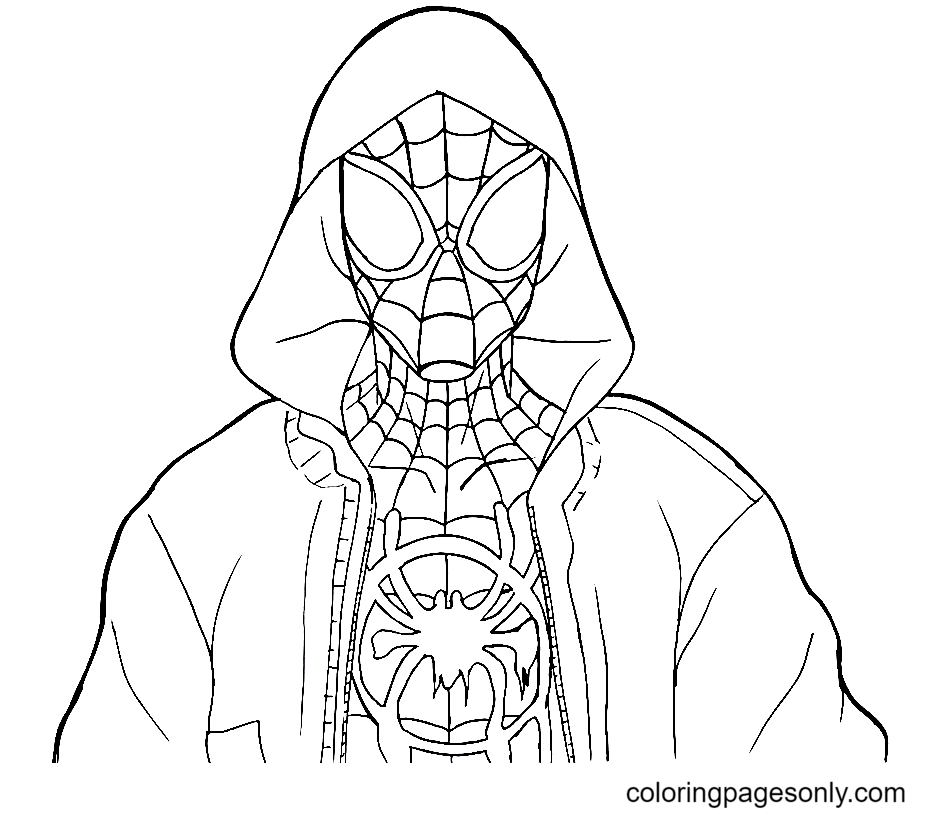 Spider man across the spider verse coloring pages 19