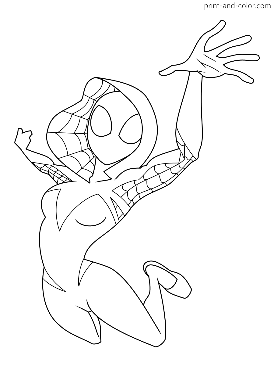 Spider man across the spider verse coloring pages 29