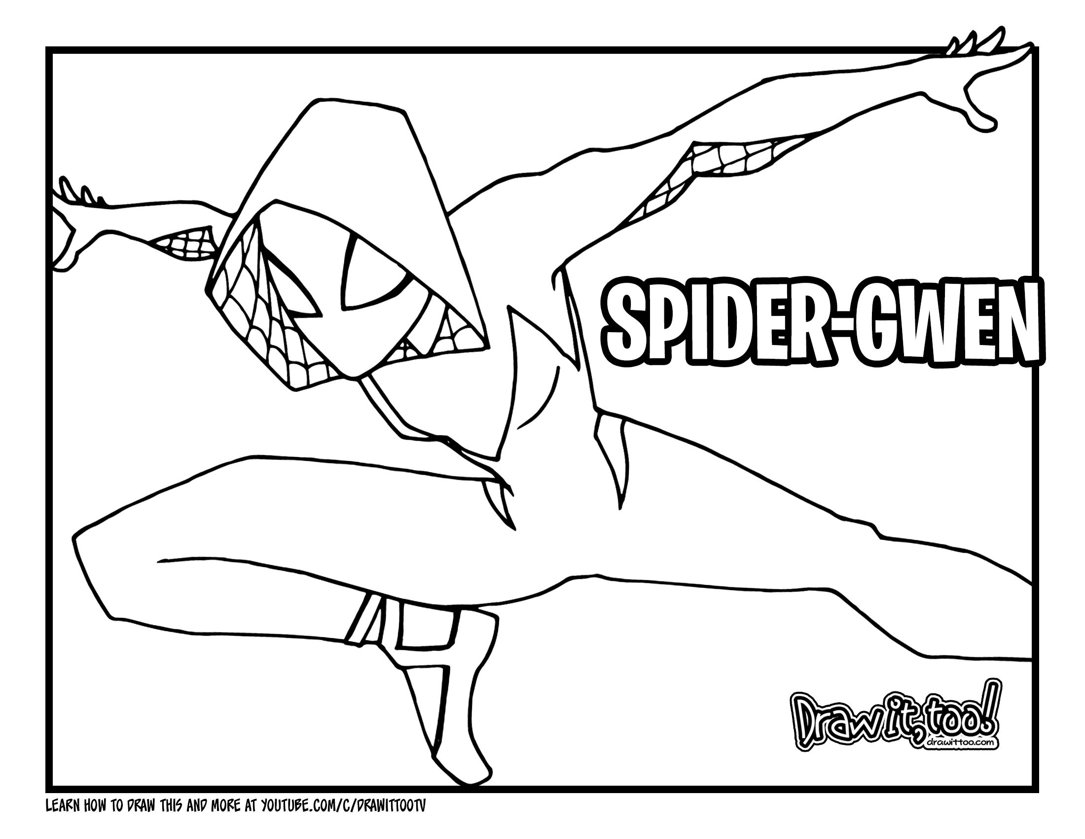 Spider man across the spider verse coloring pages 30