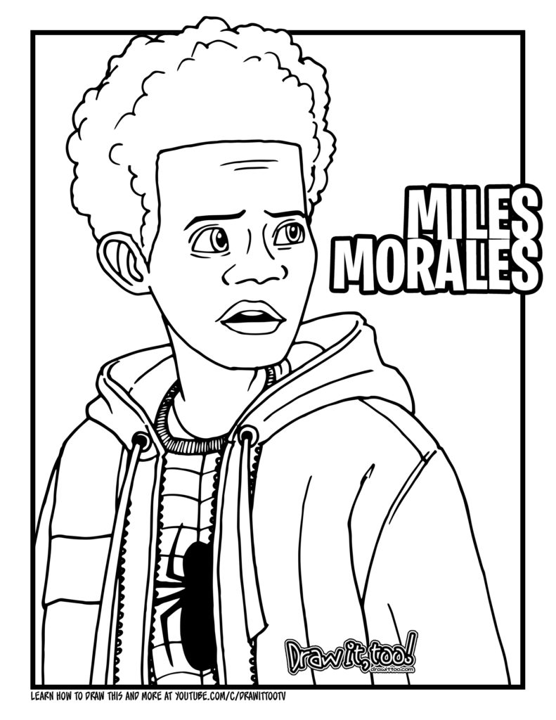 Spider man across the spider verse coloring pages 89