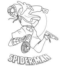 Spider man across the spider verse coloring pages 90
