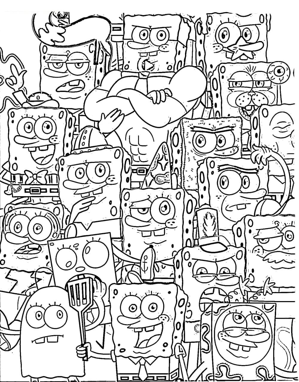 SpongeBob Coloring Pages: 150+ Dive into Fun with SpongeBob Extravaganza 117