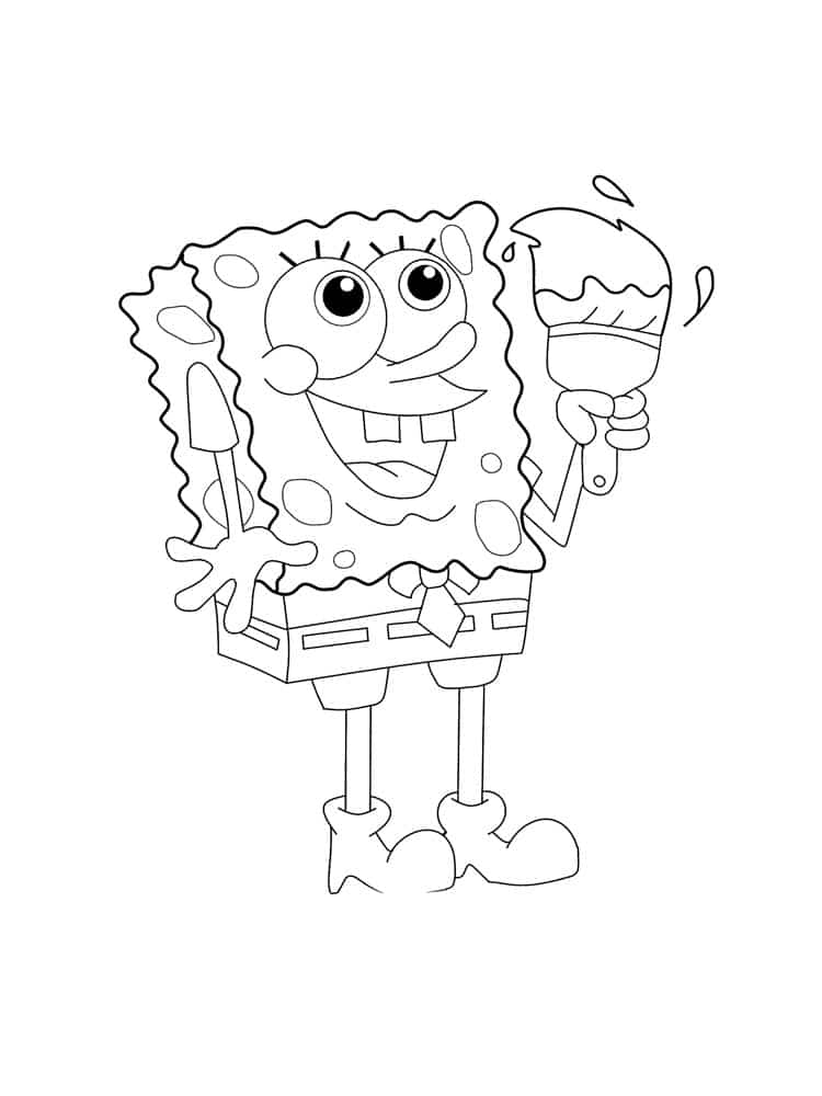 SpongeBob Coloring Pages: 150+ Dive into Fun with SpongeBob Extravaganza 121