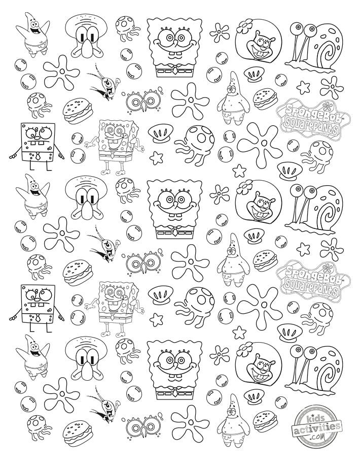 SpongeBob Coloring Pages: 150+ Dive into Fun with SpongeBob Extravaganza 130