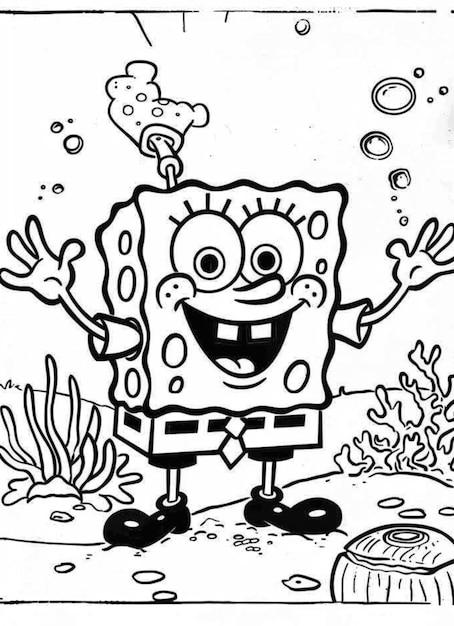 SpongeBob Coloring Pages: 150+ Dive into Fun with SpongeBob Extravaganza 146