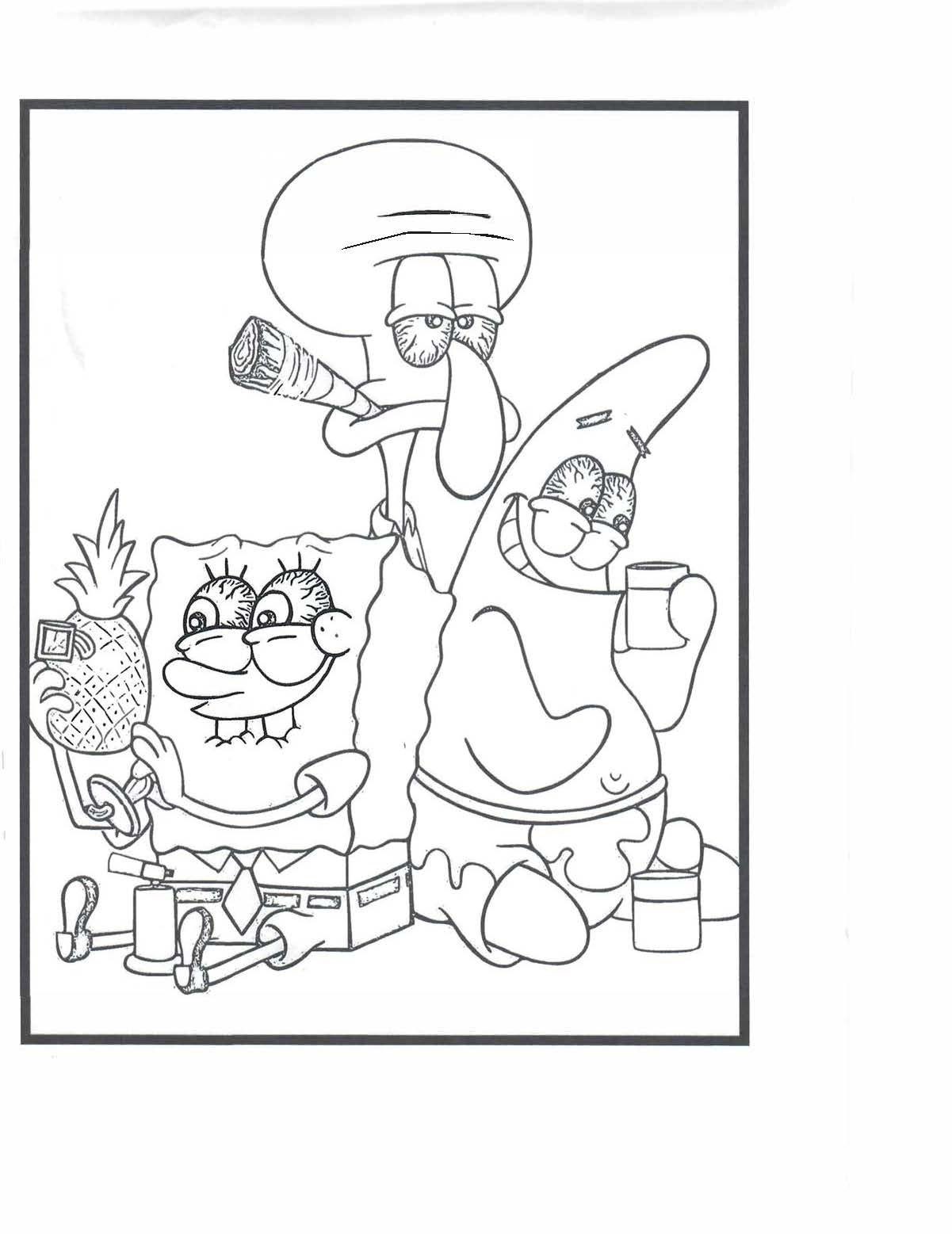 SpongeBob Coloring Pages: 150+ Dive into Fun with SpongeBob Extravaganza 159