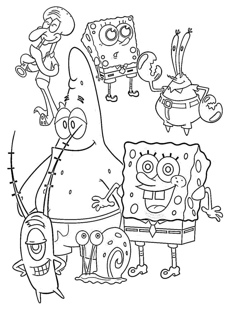 SpongeBob Coloring Pages: 150+ Dive into Fun with SpongeBob Extravaganza 168