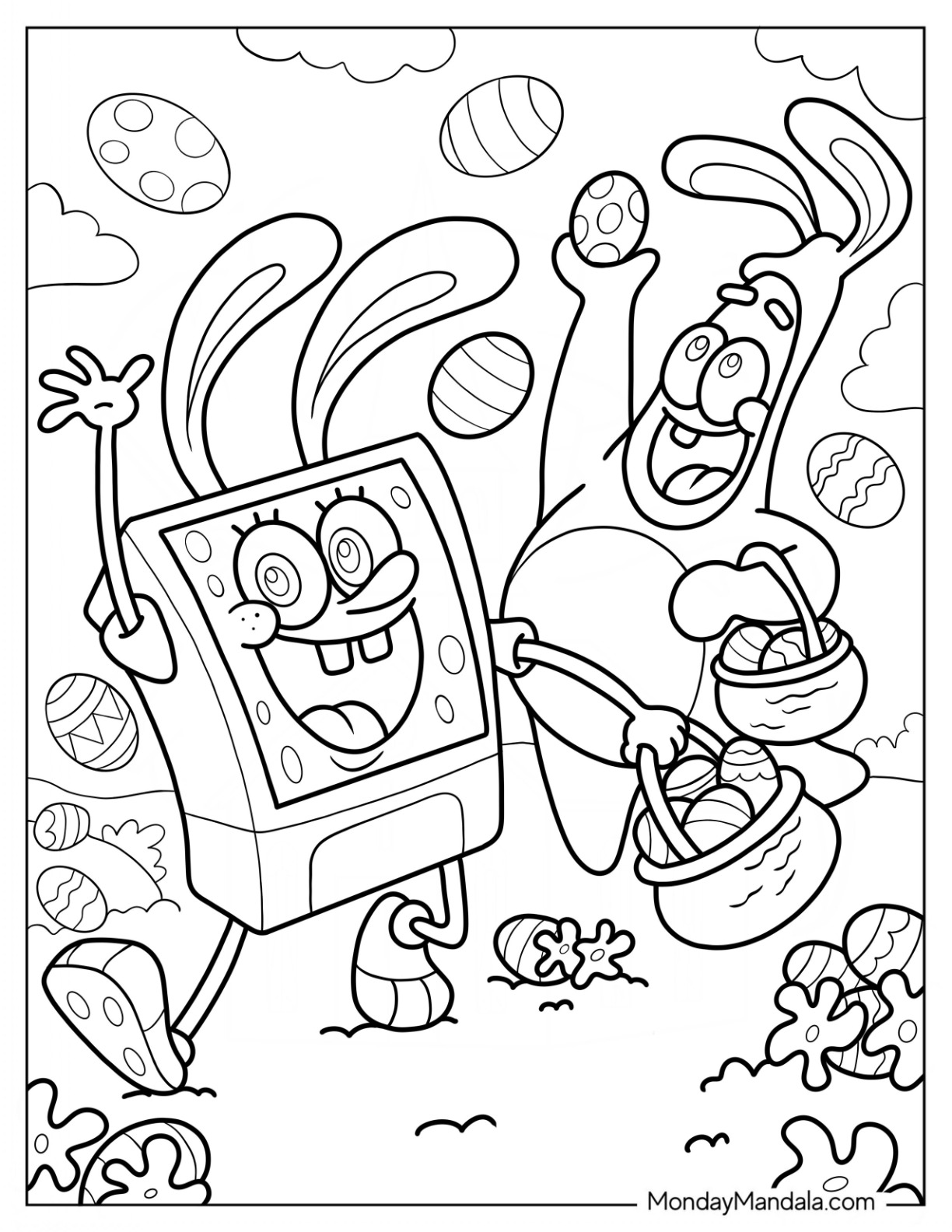 SpongeBob Coloring Pages: 150+ Dive into Fun with SpongeBob Extravaganza 39