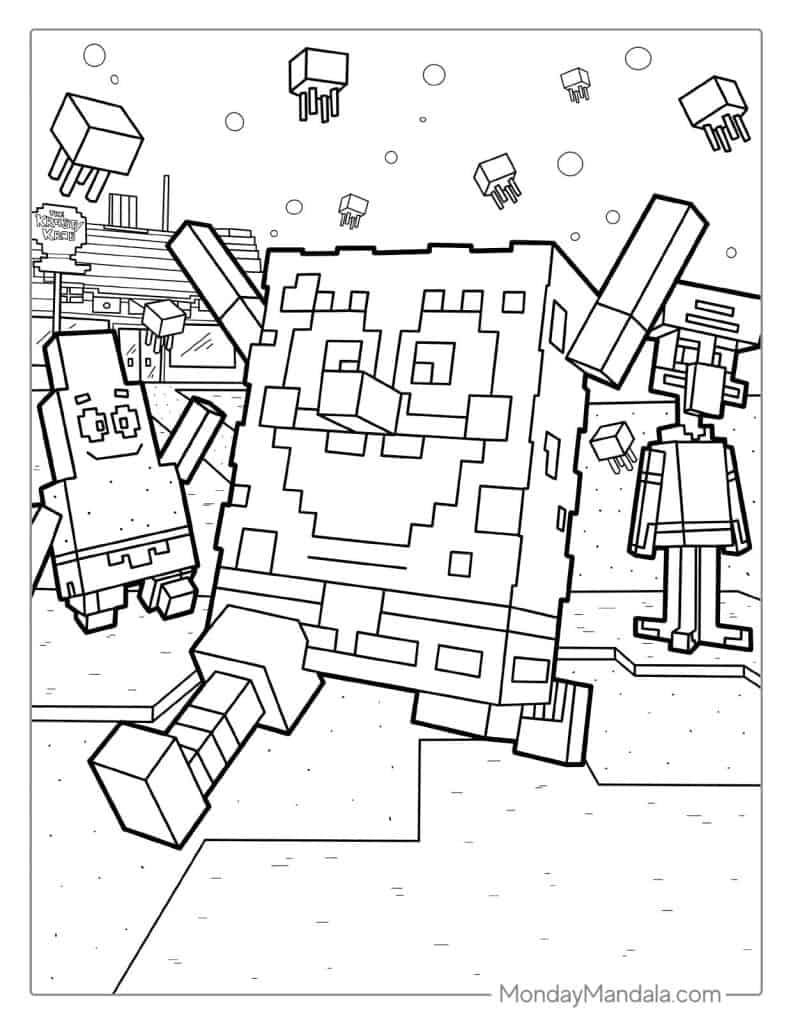 SpongeBob Coloring Pages: 150+ Dive into Fun with SpongeBob Extravaganza 52