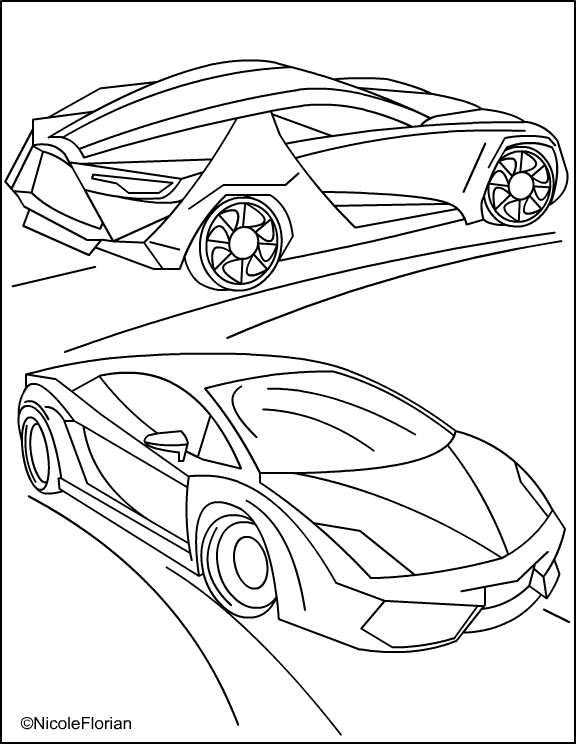 Super Car Coloring Pages Free Printable 136