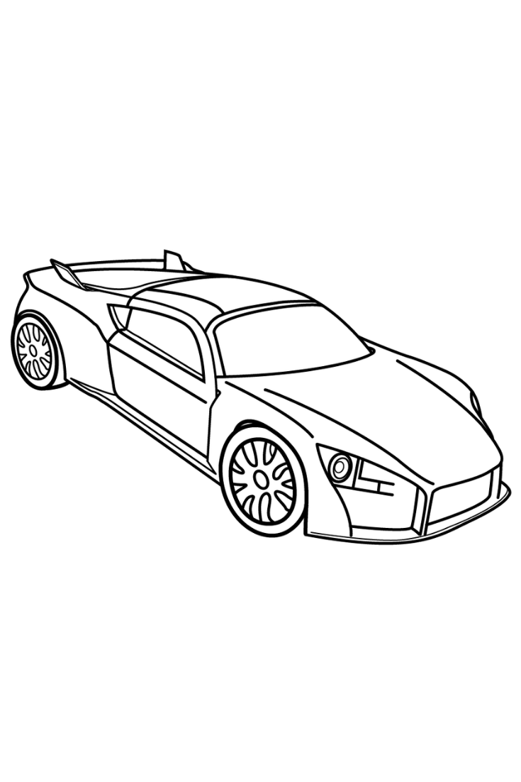 Super Car Coloring Pages Free Printable 45