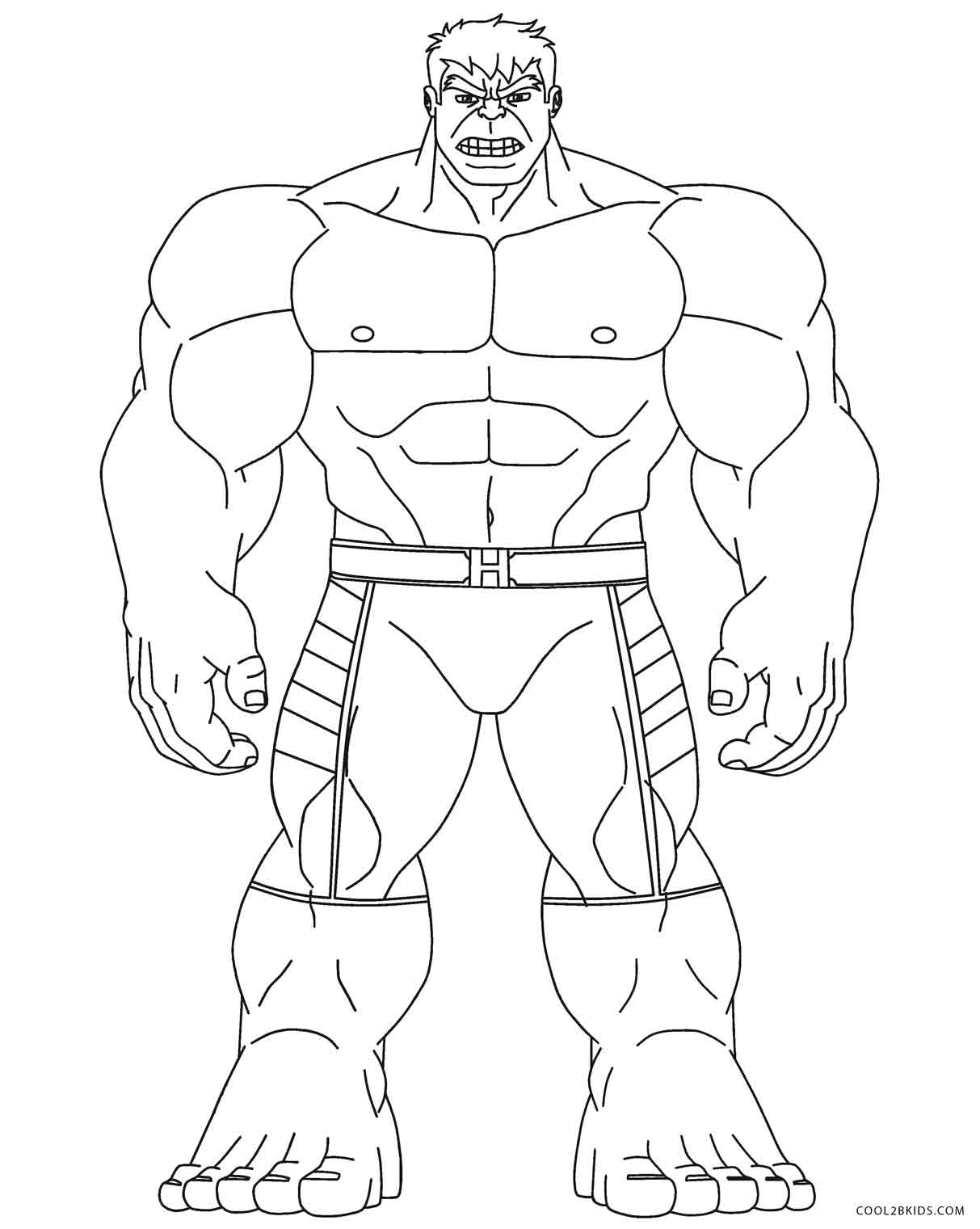 The Incredible Hulk Coloring Pages Free Printable 11