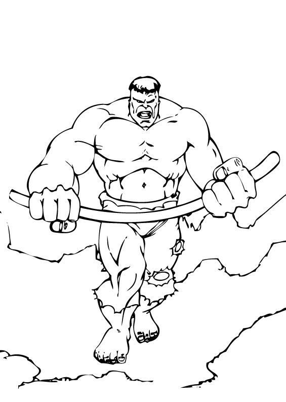 The Incredible Hulk Coloring Pages Free Printable 25