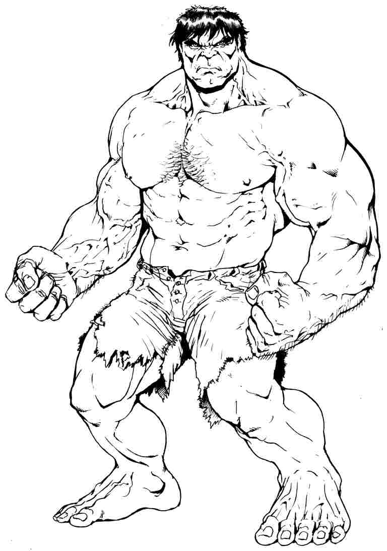 The Incredible Hulk Coloring Pages Free Printable 28