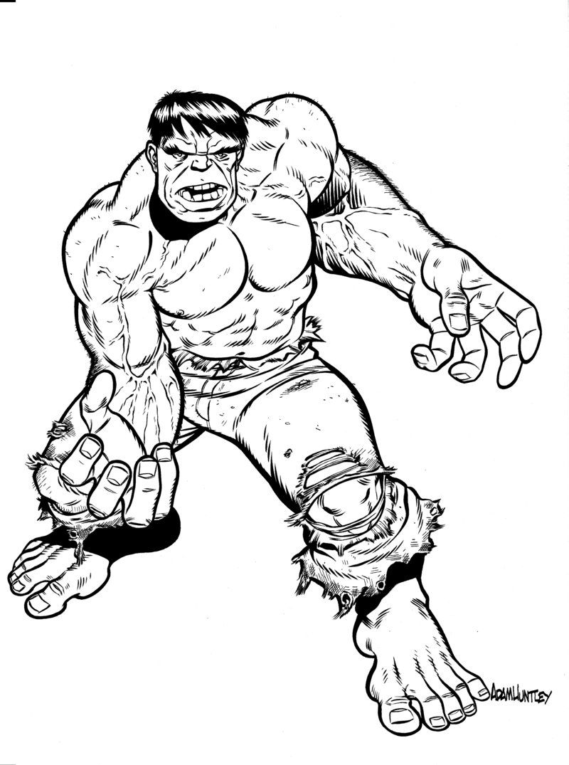 The Incredible Hulk Coloring Pages Free Printable 29