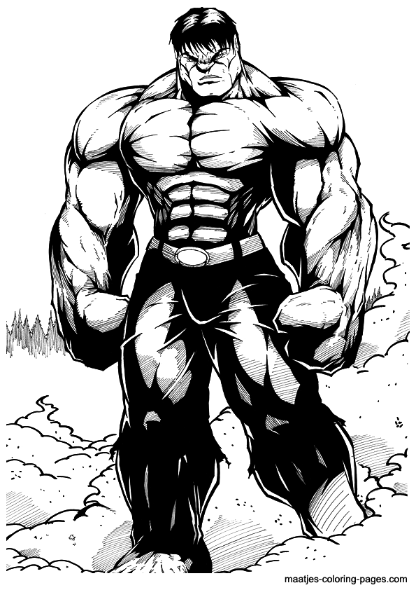 The Incredible Hulk Coloring Pages Free Printable 32