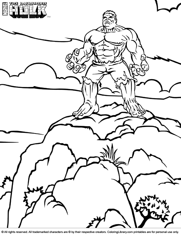 The Incredible Hulk Coloring Pages Free Printable 33