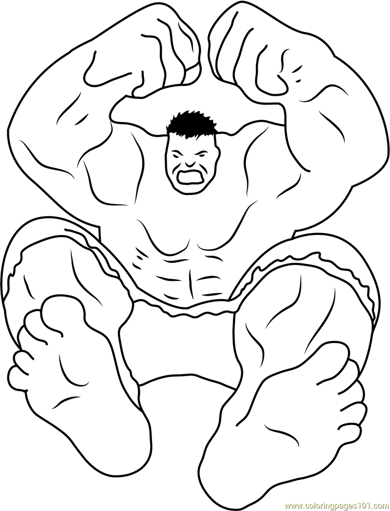 The Incredible Hulk Coloring Pages Free Printable 47