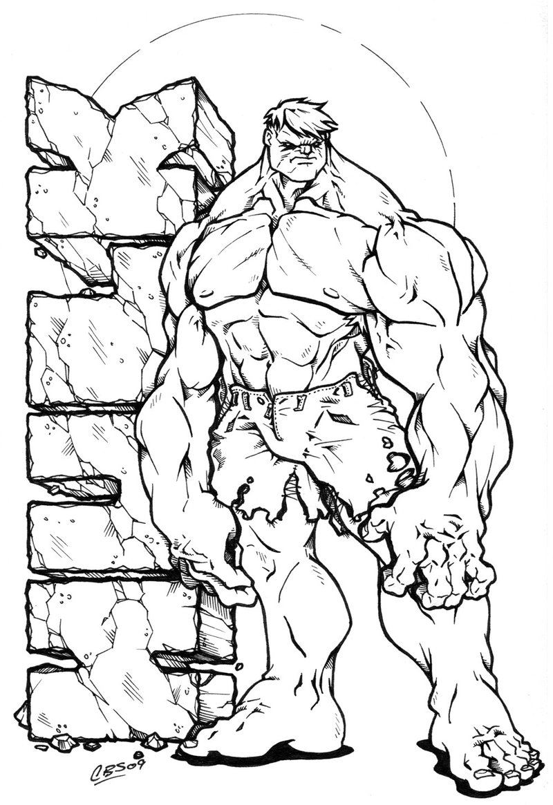 The Incredible Hulk Coloring Pages Free Printable 52