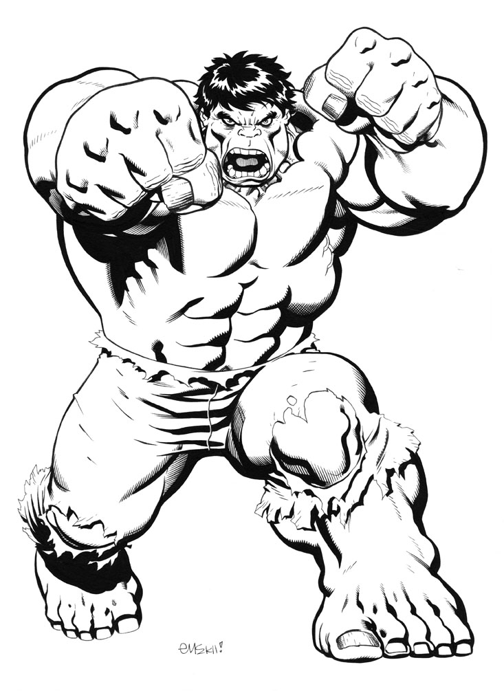 The Incredible Hulk Coloring Pages Free Printable 55