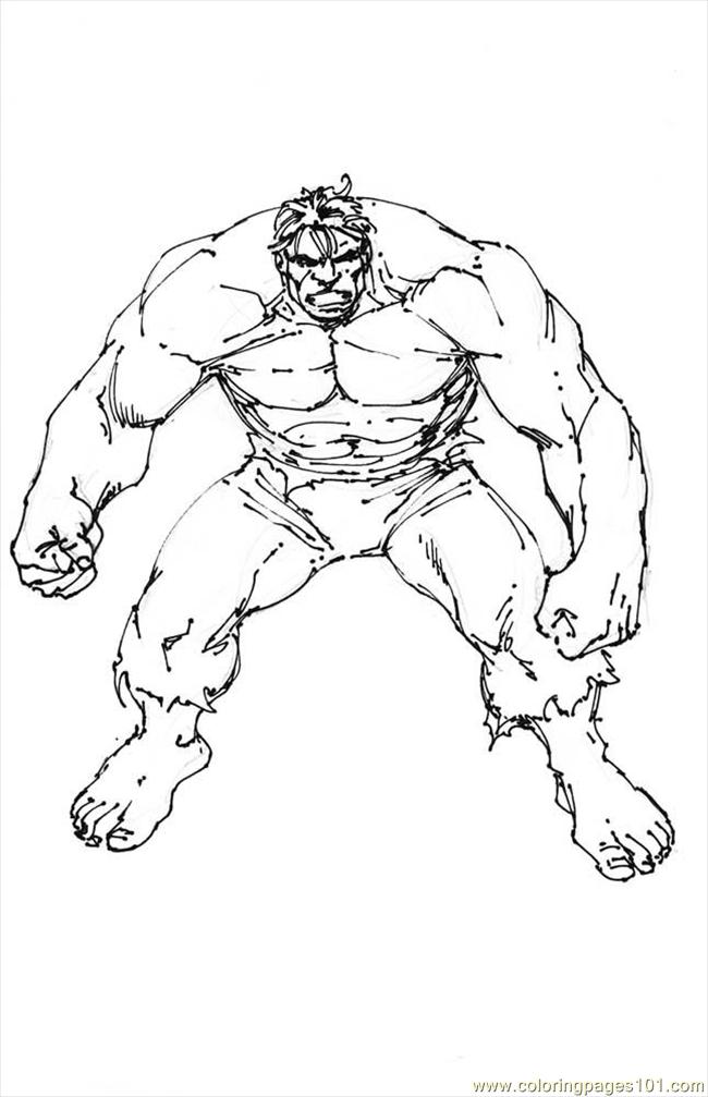 The Incredible Hulk Coloring Pages Free Printable 70