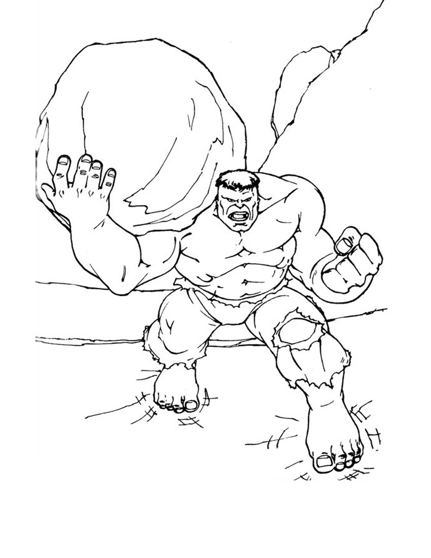 The Incredible Hulk Coloring Pages Free Printable 9