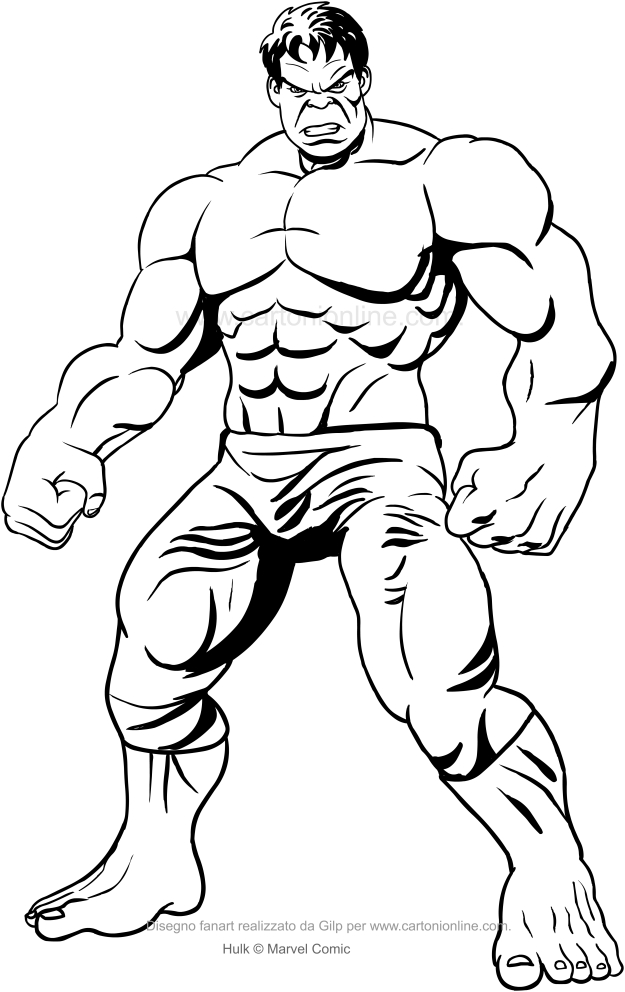 The Incredible Hulk Coloring Pages Free Printable 91