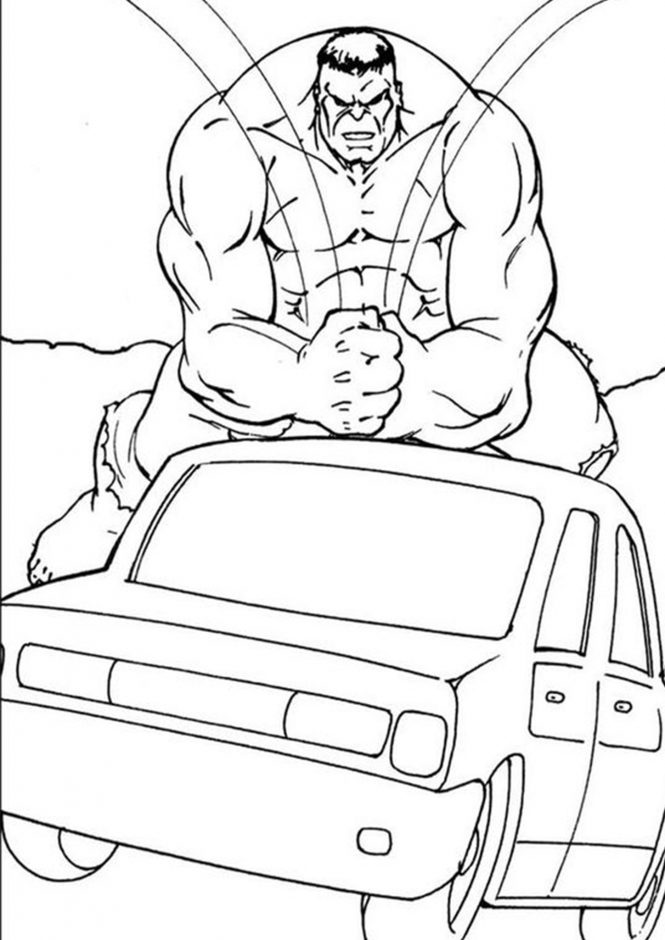 The Incredible Hulk Coloring Pages Free Printable 96