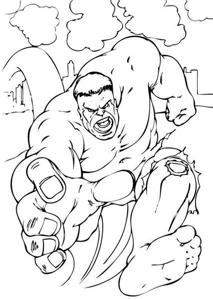 The Incredible Hulk Coloring Pages Free Printable 97