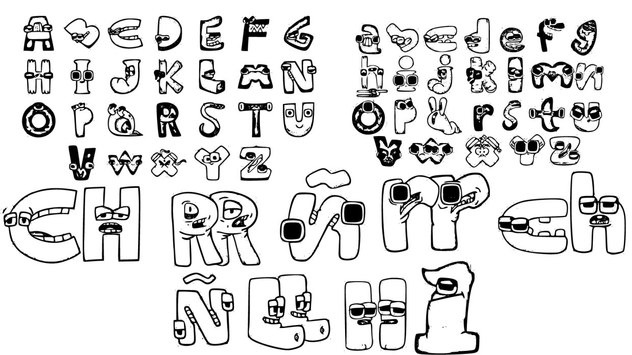 100+ Alphabet Lore Coloring Pages 102