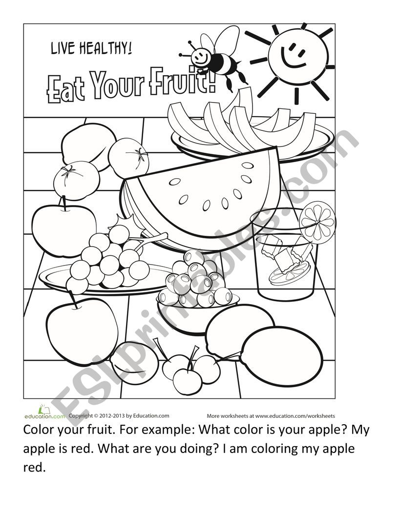 100+ Fruit Coloring Pages 22