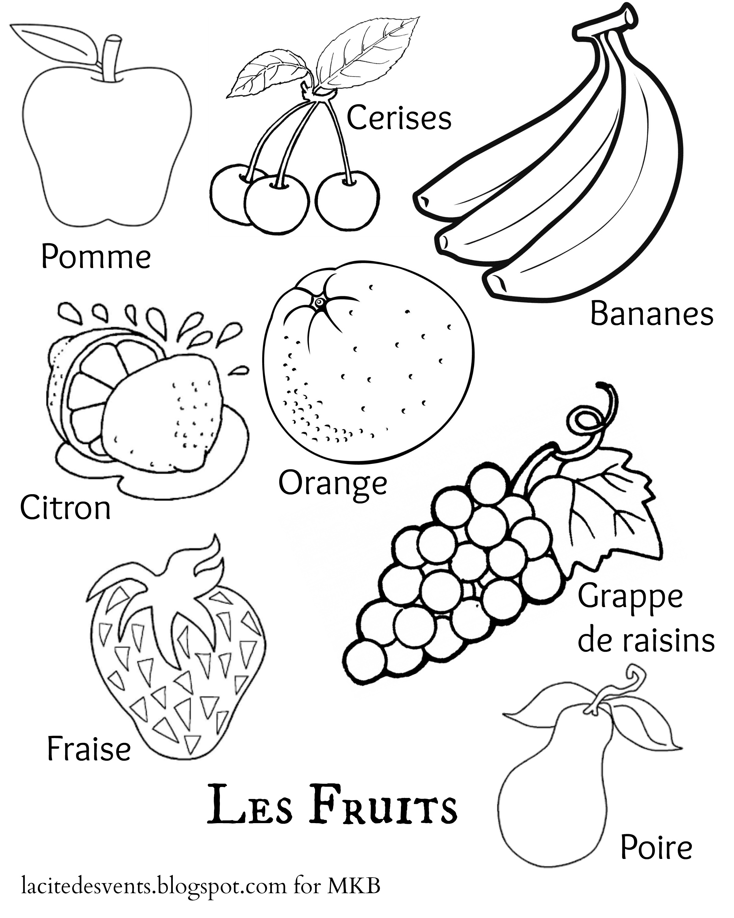 100+ Fruit Coloring Pages 3