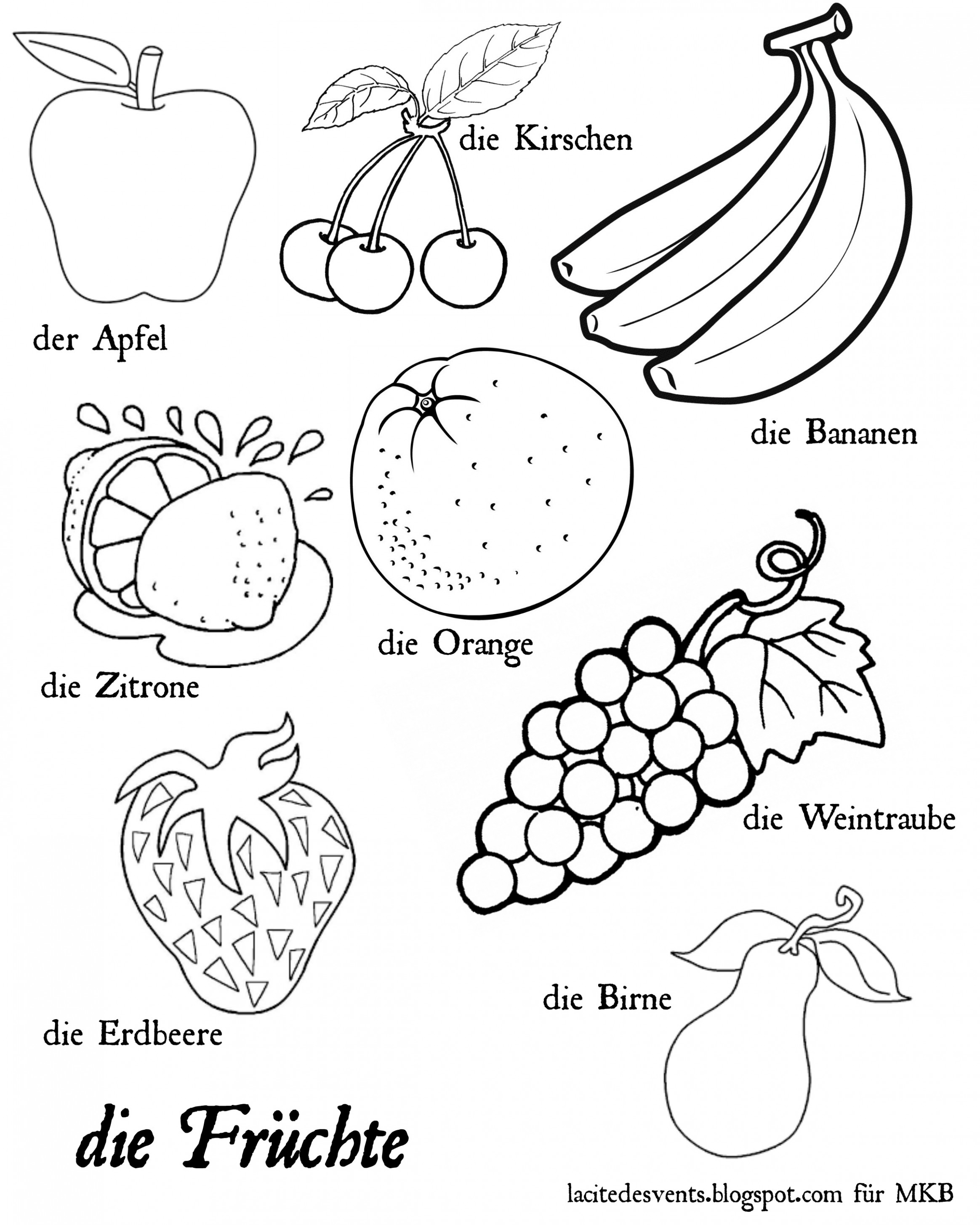 100+ Fruit Coloring Pages 4