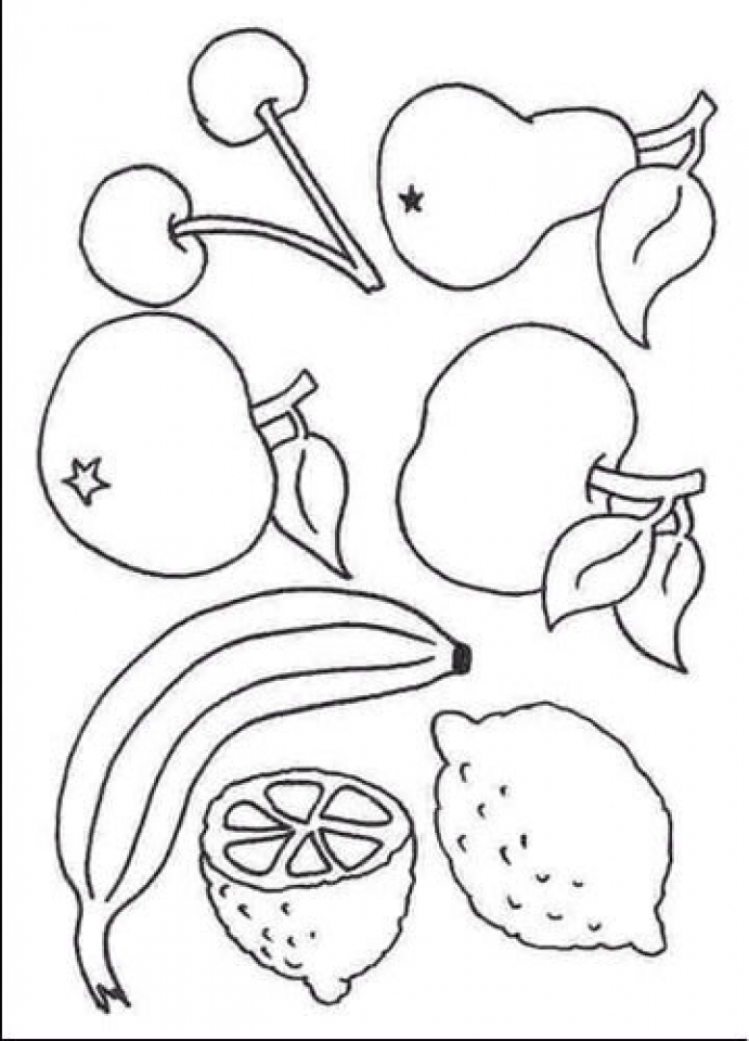 100+ Fruit Coloring Pages 48