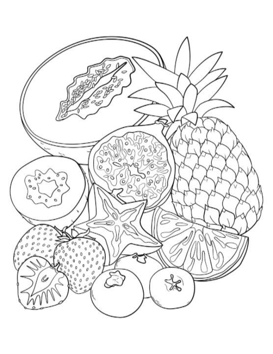 100+ Fruit Coloring Pages 66