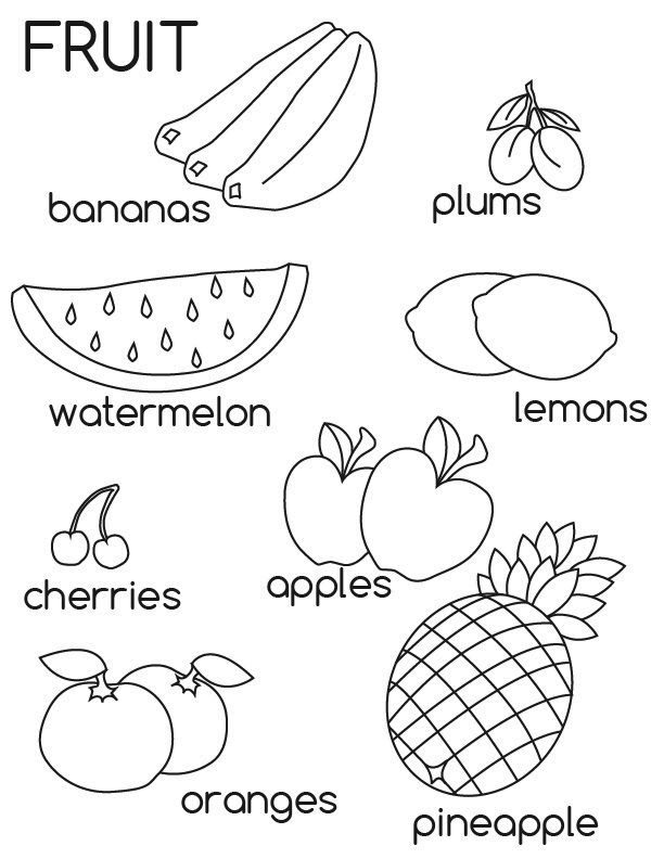 100+ Fruit Coloring Pages 78